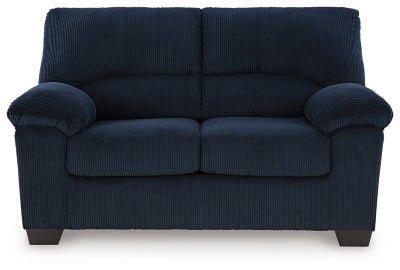 SimpleJoy Loveseat - Blue Stationary Loveseat modern furniture Contempo Furniture