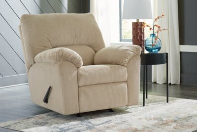 SimpleJoy Recliner - Beige Rocker Chair modern furniture Contempo Furniture