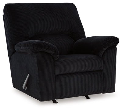SimpleJoy Recliner - Black Rocker Chair modern furniture Contempo Furniture