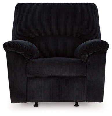 SimpleJoy Recliner - Black Rocker Chair modern furniture Contempo Furniture