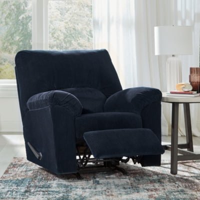 SimpleJoy Recliner - Blue Rocker Chair modern furniture Contempo Furniture