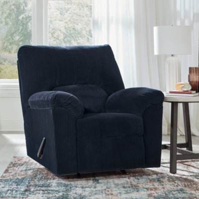 SimpleJoy Recliner - Blue Rocker Chair modern furniture Contempo Furniture