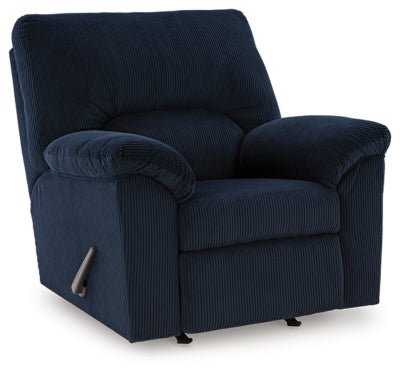 SimpleJoy Recliner - Blue Rocker Chair modern furniture Contempo Furniture