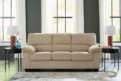 SimpleJoy Sofa - Beige Stationary Sofa modern furniture Contempo Furniture