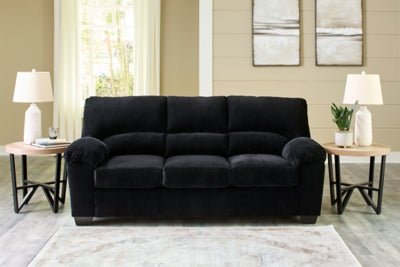 SimpleJoy Sofa - Black Stationary Sofa modern furniture Contempo Furniture