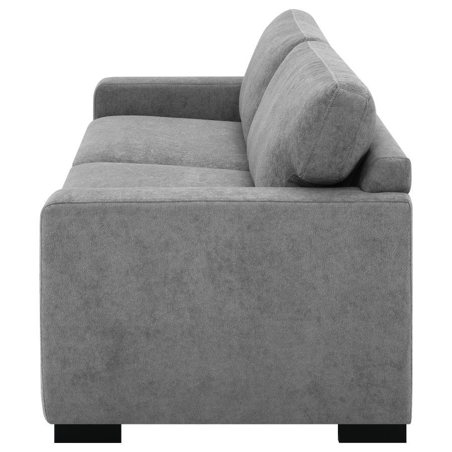 Simpson - Upholstered Sofa Sleeper With Queen Mattress - Gray Sleeper Sofa modern furniture Contempo Furniture