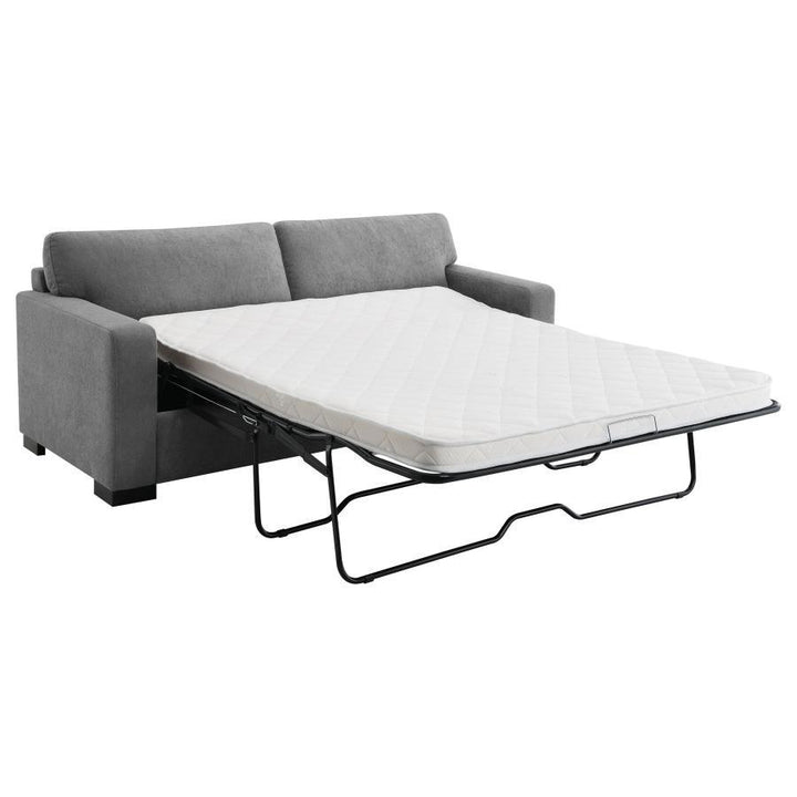 Simpson - Upholstered Sofa Sleeper With Queen Mattress - Gray Sleeper Sofa modern furniture Contempo Furniture