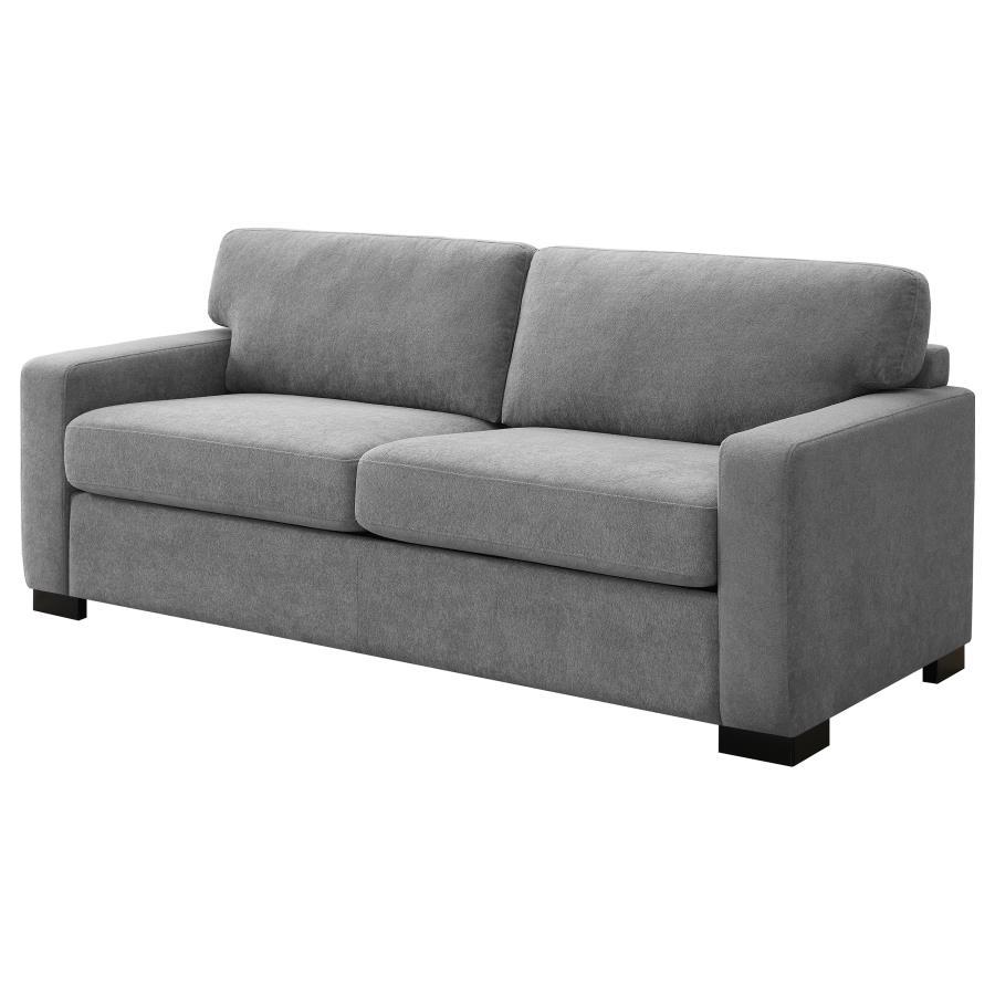 Simpson - Upholstered Sofa Sleeper With Queen Mattress - Gray Sleeper Sofa modern furniture Contempo Furniture