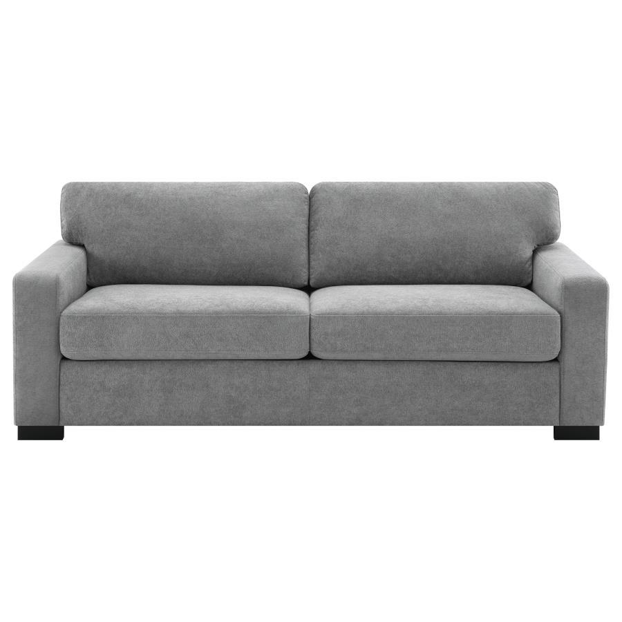 Simpson - Upholstered Sofa Sleeper With Queen Mattress - Gray Sleeper Sofa modern furniture Contempo Furniture