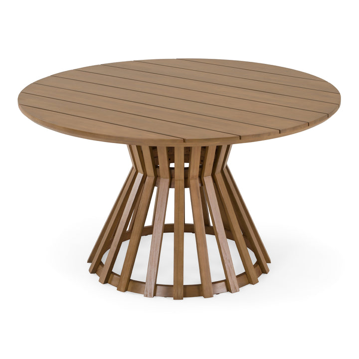 Sintra - Outdoor Grey + Eucalyptus Round Dining Table Set