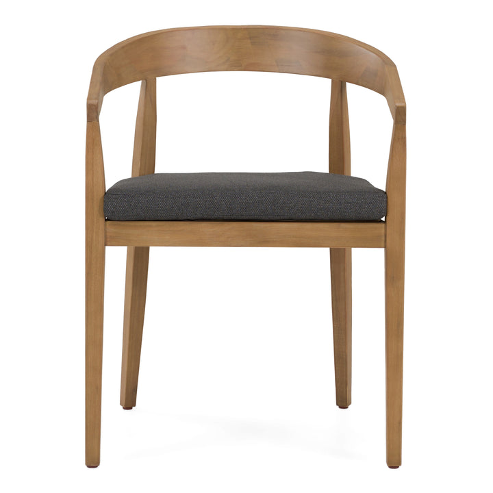 Sintra - Outdoor Grey Olefin + Eucalyptus Dining Chair