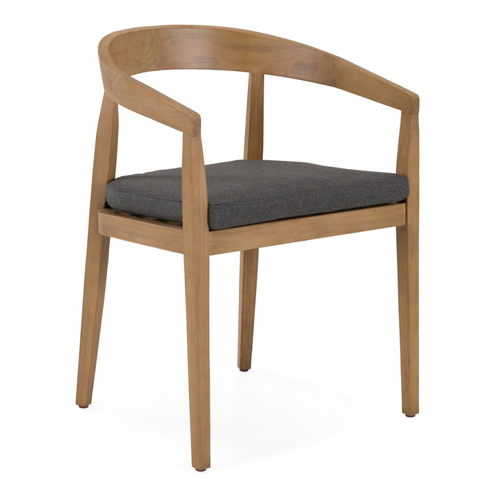 Sintra - Outdoor Grey Olefin + Eucalyptus Dining Chair