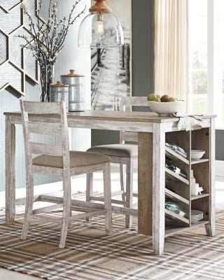 Skempton Counter Height Dining Table - White Counter Table modern furniture Contempo Furniture