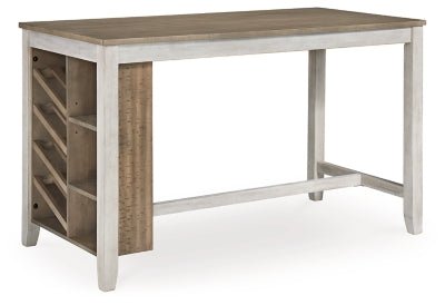 Skempton Counter Height Dining Table - White Counter Table modern furniture Contempo Furniture
