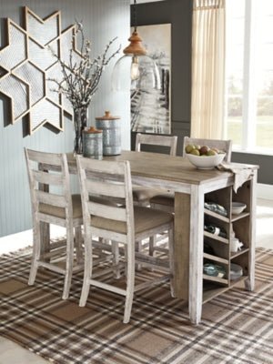 Skempton Counter Height Dining Table - White Counter Table modern furniture Contempo Furniture
