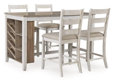 Skempton Counter Height Dining Table - White Counter Table modern furniture Contempo Furniture