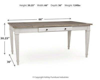 Skempton Dining Table - White Dining Table modern furniture Contempo Furniture