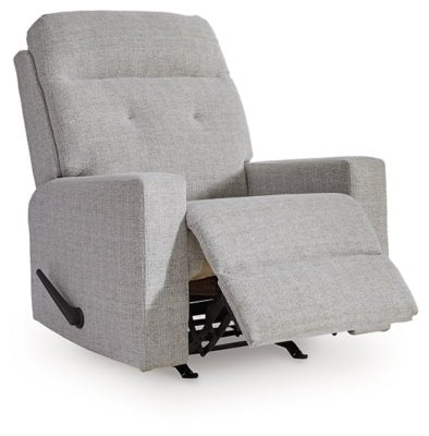 Skillins Recliner - Gray Rocker Chair modern furniture Contempo Furniture