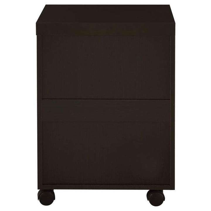 Skylar - 3 - Drawer Home Office Mobile File Cabinet - Cappuccino Filing Cabinet modern furniture Contempo Furniture