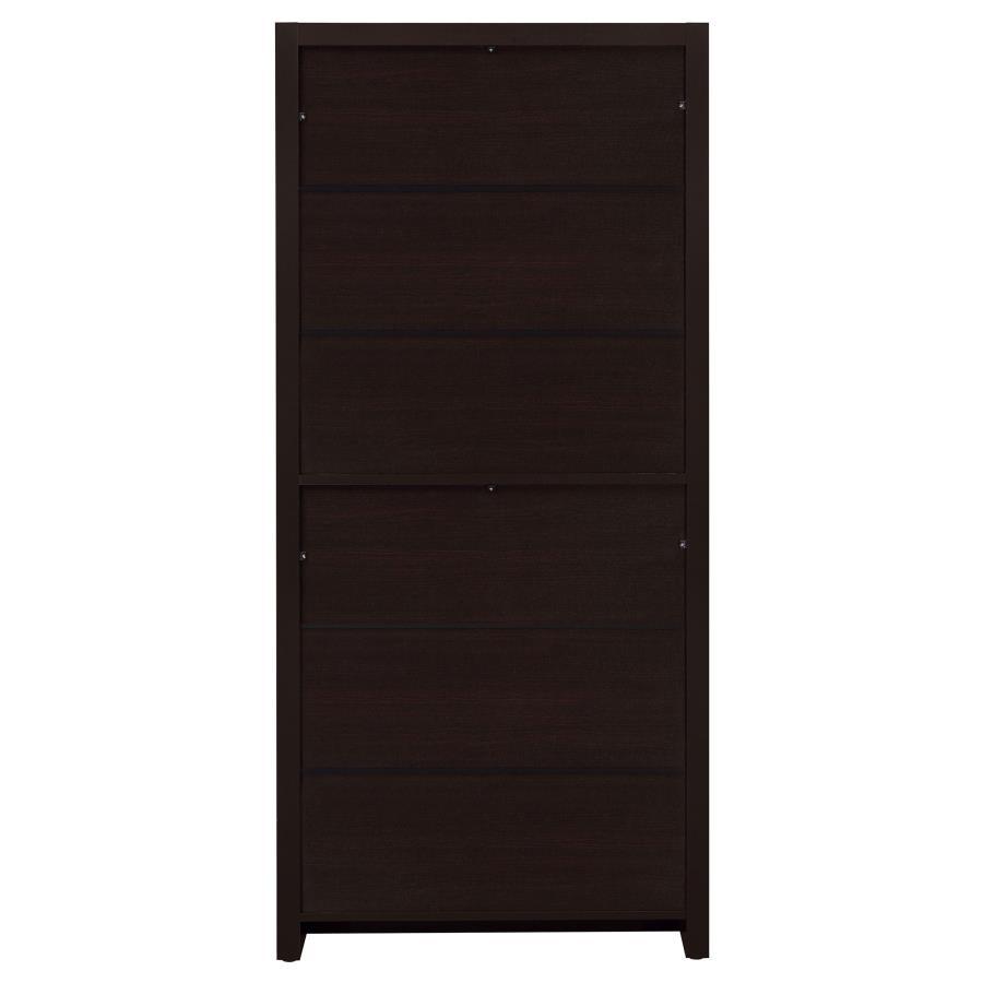 Skylar - 5 - Shelf Bookcase With Drawer - Cappuccino Standard Bookcase modern furniture Contempo Furniture