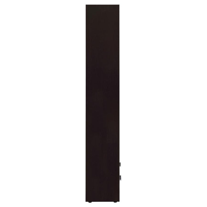 Skylar - 5 - Shelf Bookcase With Drawer - Cappuccino Standard Bookcase modern furniture Contempo Furniture