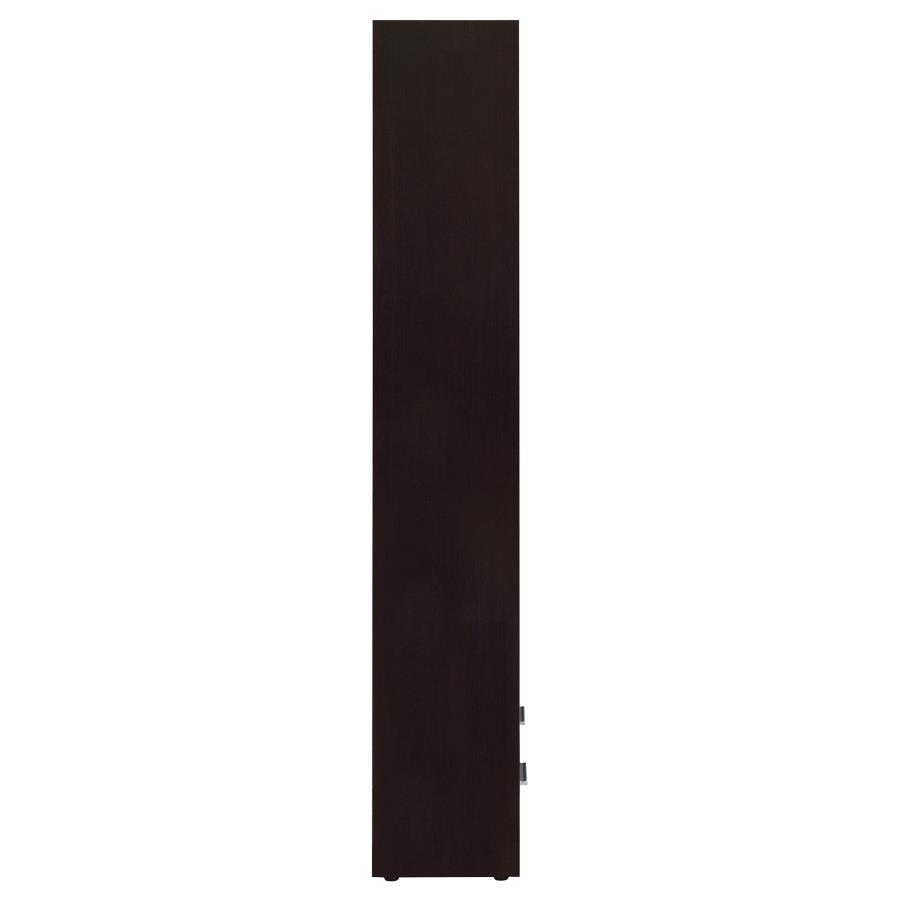 Skylar - 5 - Shelf Bookcase With Drawer - Cappuccino Standard Bookcase modern furniture Contempo Furniture