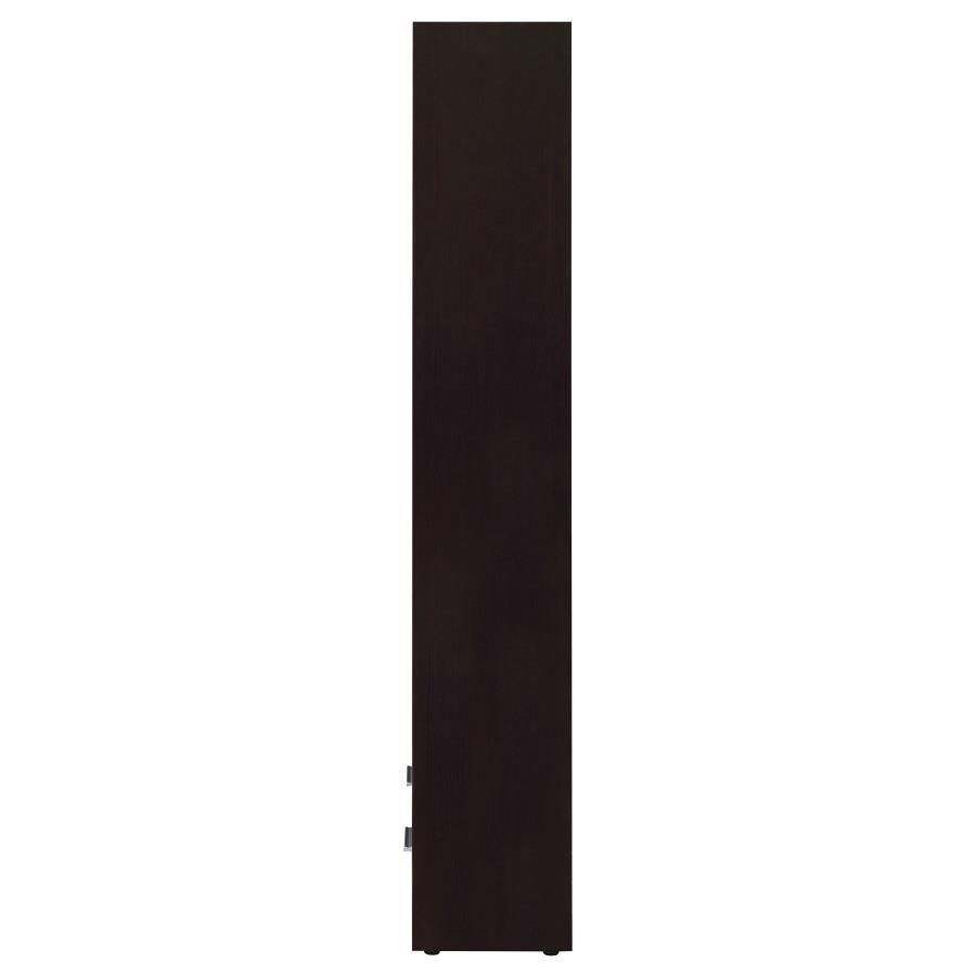 Skylar - 5 - Shelf Bookcase With Drawer - Cappuccino Standard Bookcase modern furniture Contempo Furniture
