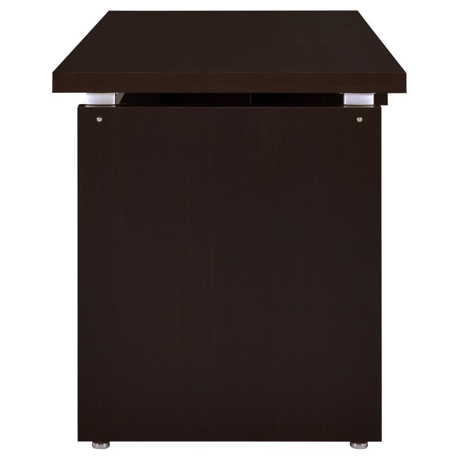 Skylar - Computer Desk With Keyboard Drawer - Cappuccino Computer Desk modern furniture Contempo Furniture