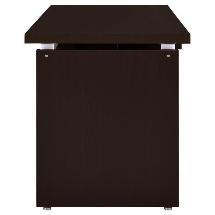 Skylar - Computer Desk With Keyboard Drawer - Cappuccino Computer Desk modern furniture Contempo Furniture