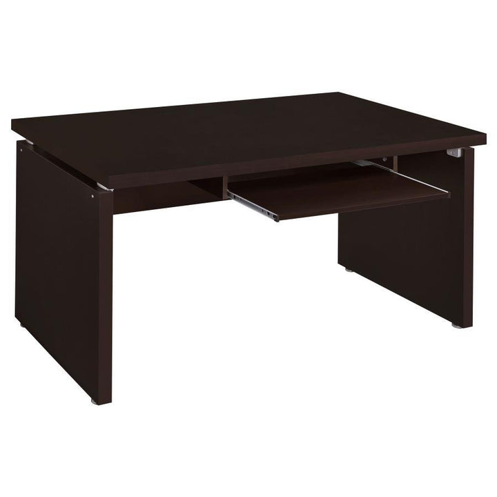 Skylar - Computer Desk With Keyboard Drawer - Cappuccino Computer Desk modern furniture Contempo Furniture