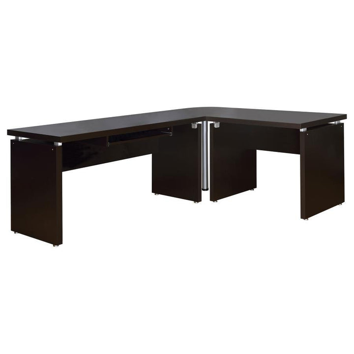 Skylar - Computer Desk With Keyboard Drawer - Cappuccino Computer Desk modern furniture Contempo Furniture