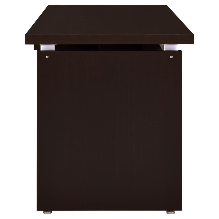 Skylar - Computer Desk With Keyboard Drawer - Cappuccino Computer Desk modern furniture Contempo Furniture