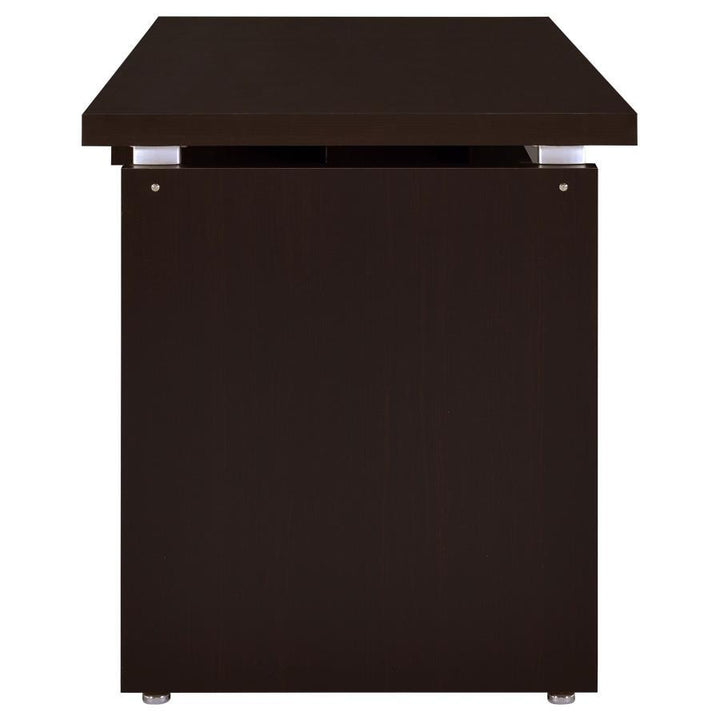 Skylar - Computer Desk With Keyboard Drawer - Cappuccino Computer Desk modern furniture Contempo Furniture