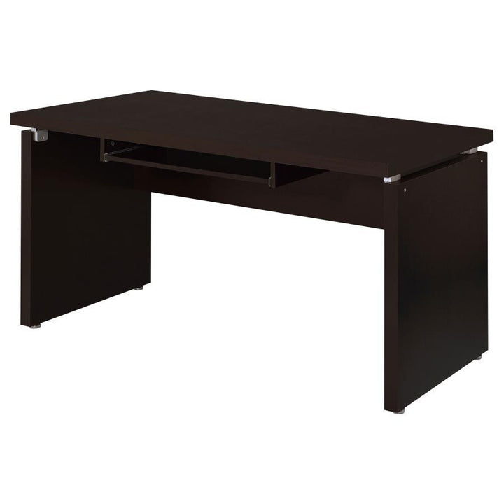 Skylar - Computer Desk With Keyboard Drawer - Cappuccino Computer Desk modern furniture Contempo Furniture