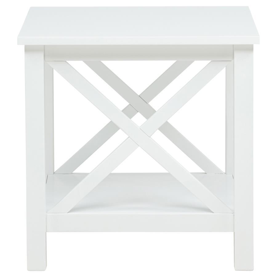 Skyview - 2 Piece Rectangular Lift Top Coffee Table Set - White Table Set modern furniture Contempo Furniture