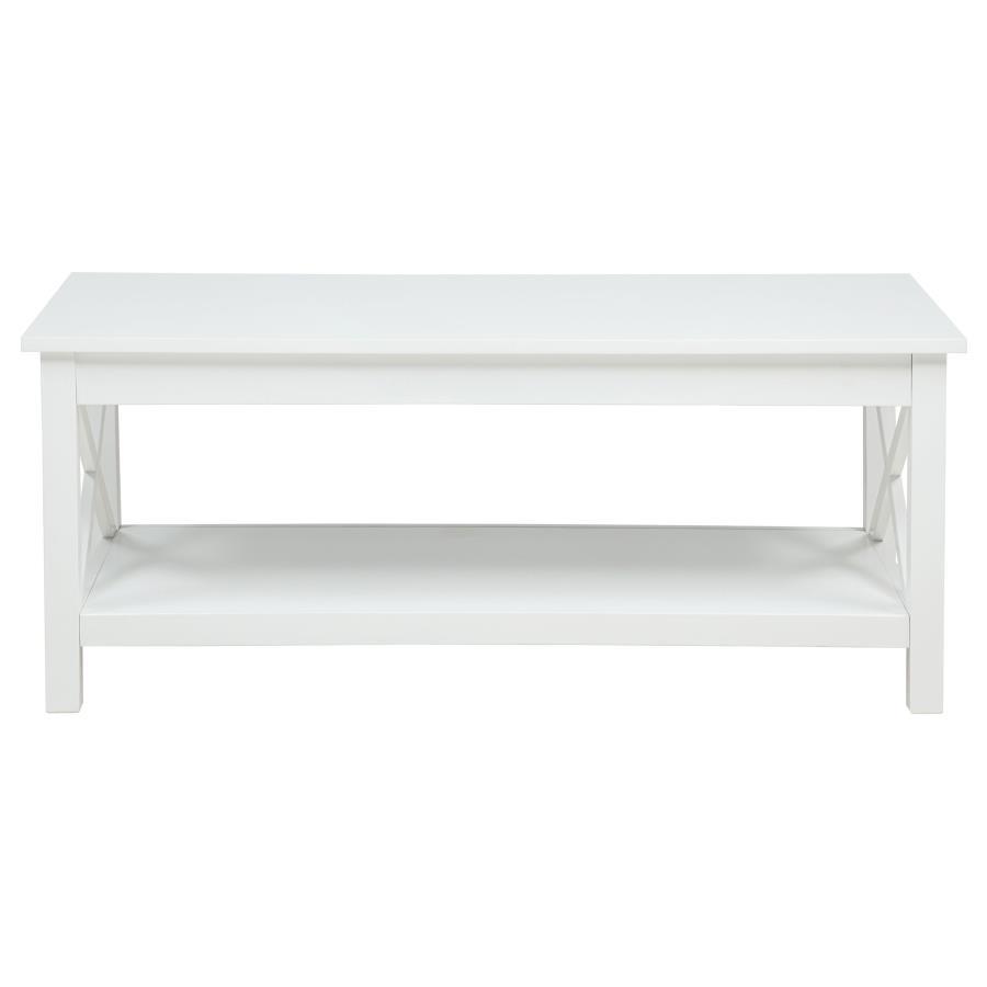 Skyview - 2 Piece Rectangular Lift Top Coffee Table Set - White Table Set modern furniture Contempo Furniture