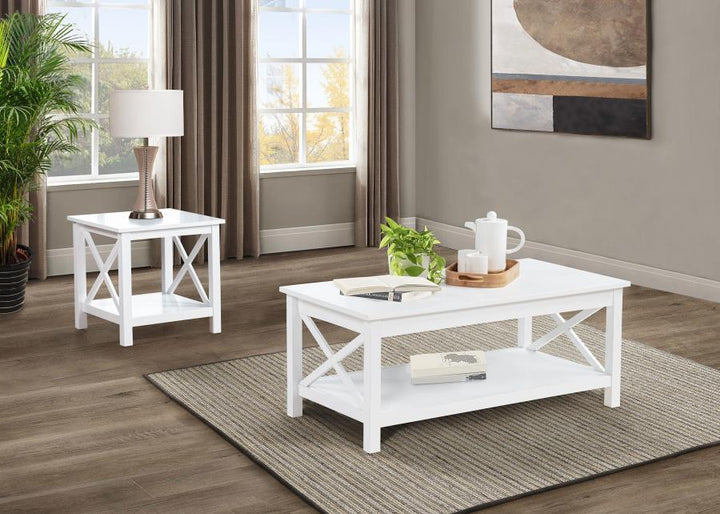 Skyview - 44" Rectangular Lift Top Coffee Table - White Coffee Table modern furniture Contempo Furniture