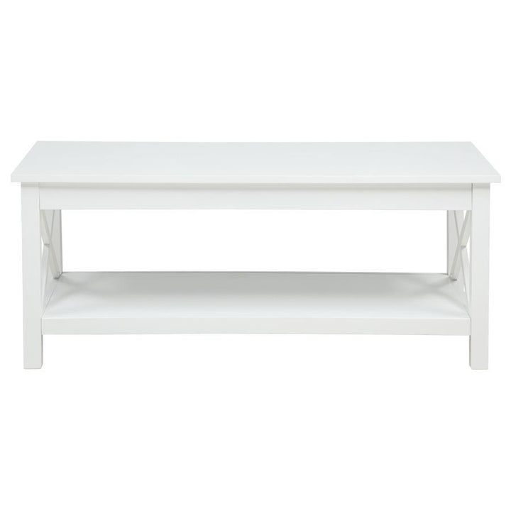 Skyview - 44" Rectangular Lift Top Coffee Table - White Coffee Table modern furniture Contempo Furniture