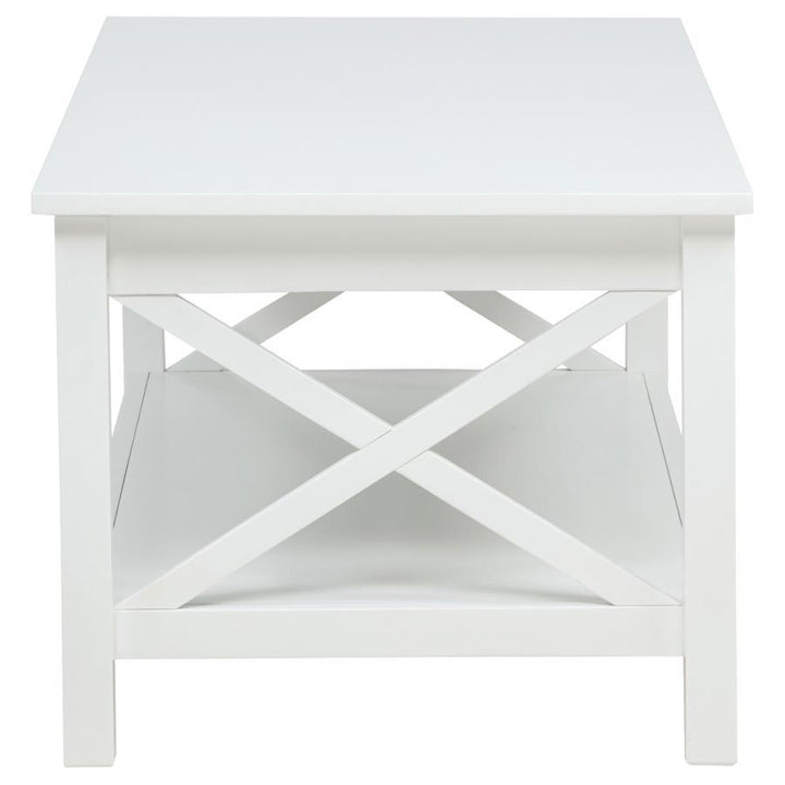Skyview - 44" Rectangular Lift Top Coffee Table - White Coffee Table modern furniture Contempo Furniture