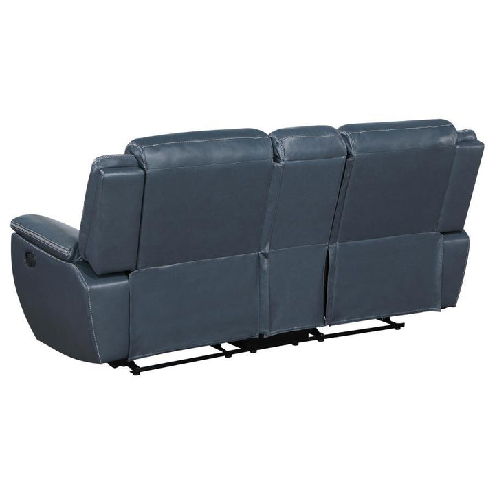 Sloane - 2 Piece Upholstered Reclining Sofa Set - Blue Reclining Sofa &amp; Loveseat modern furniture Contempo Furniture