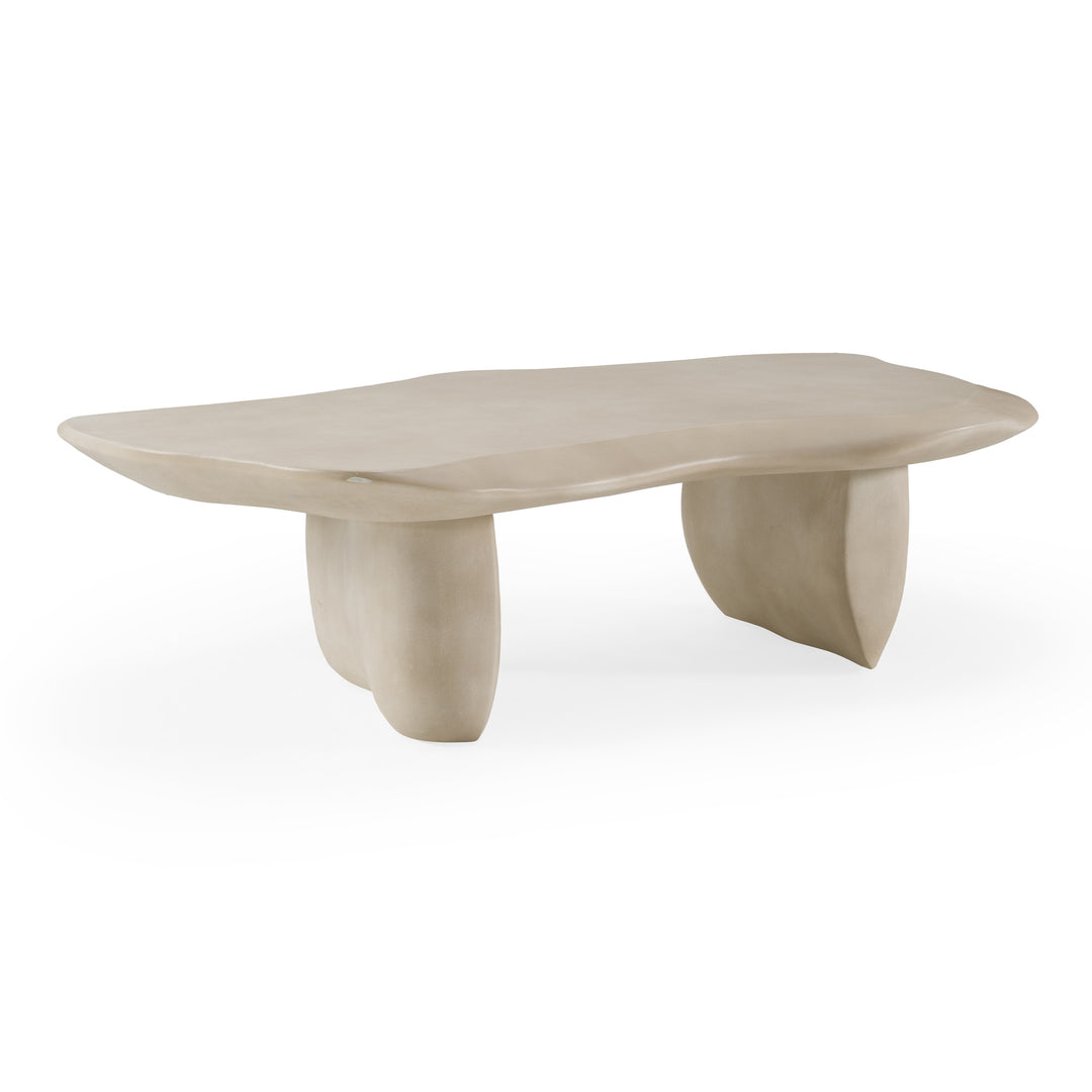 Slone - Modern Beige Concrete Coffee Table