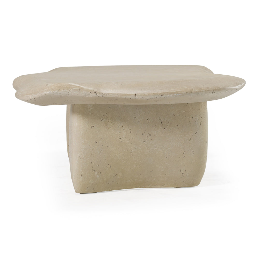 Slone - Modern Beige Fiberform Coffee Table - View 3