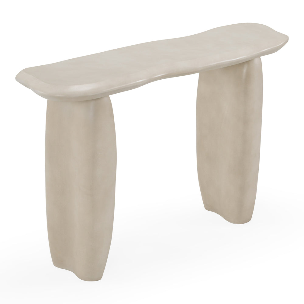 Slone - Modern Beige Concrete Console Table