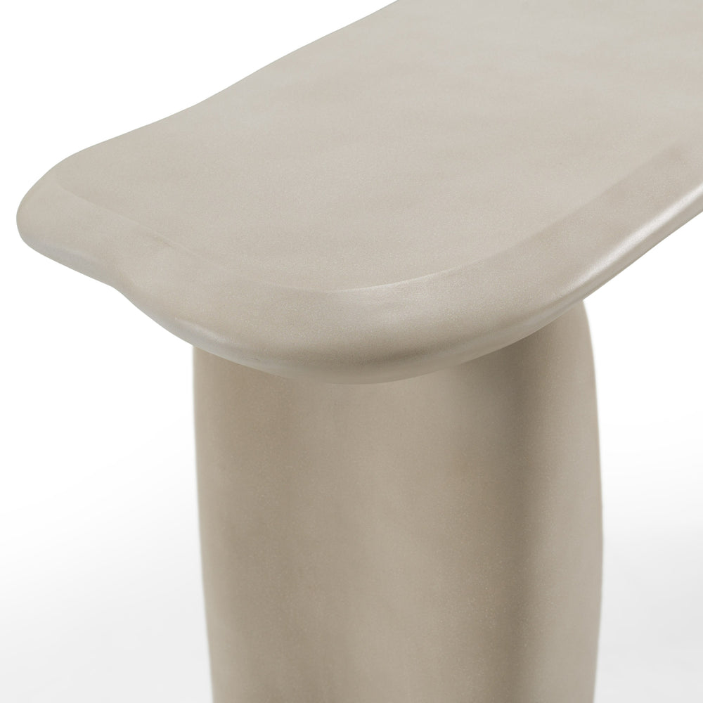 Slone - Modern Beige Concrete Console Table
