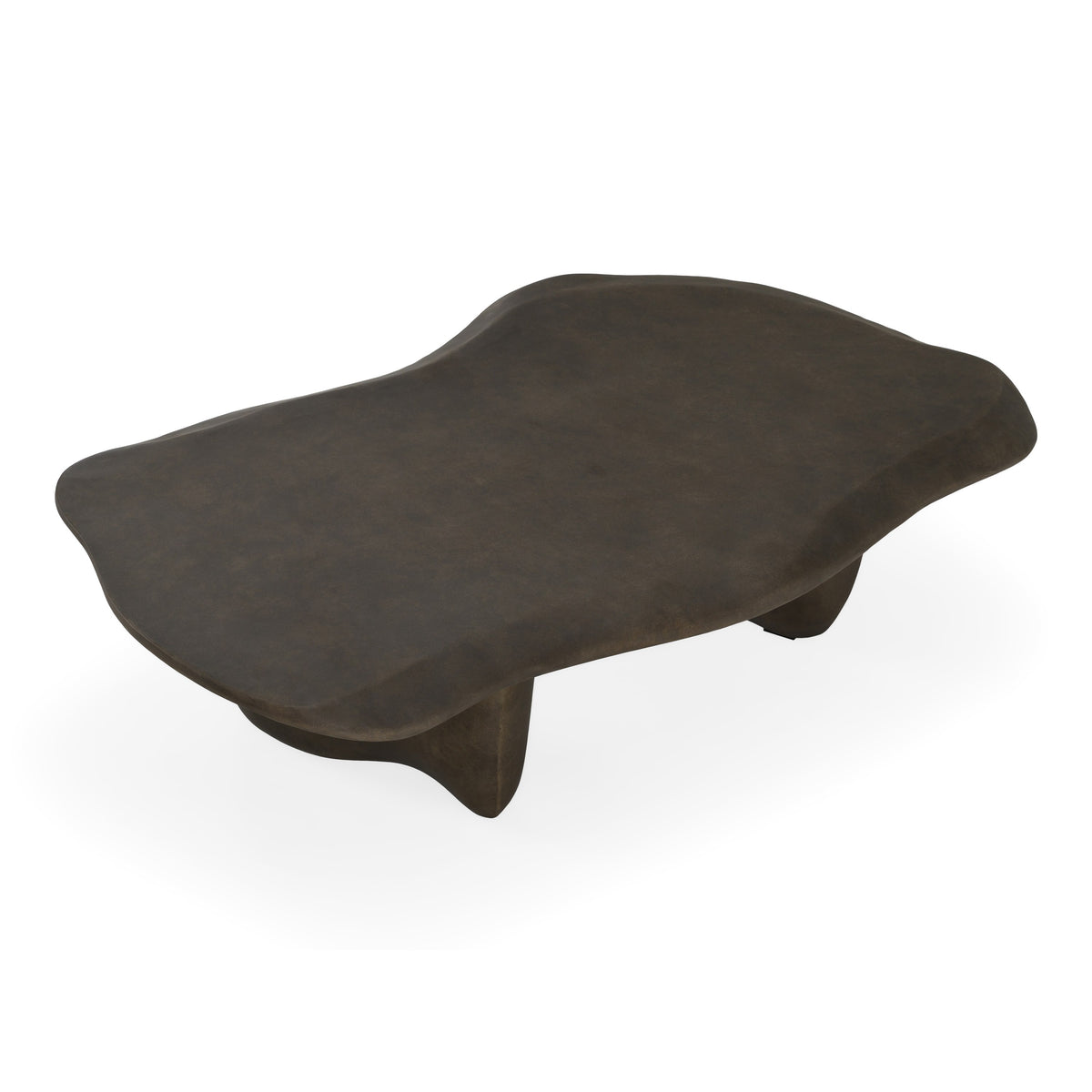 Slone - Modern Brown Fiberform Coffee Table