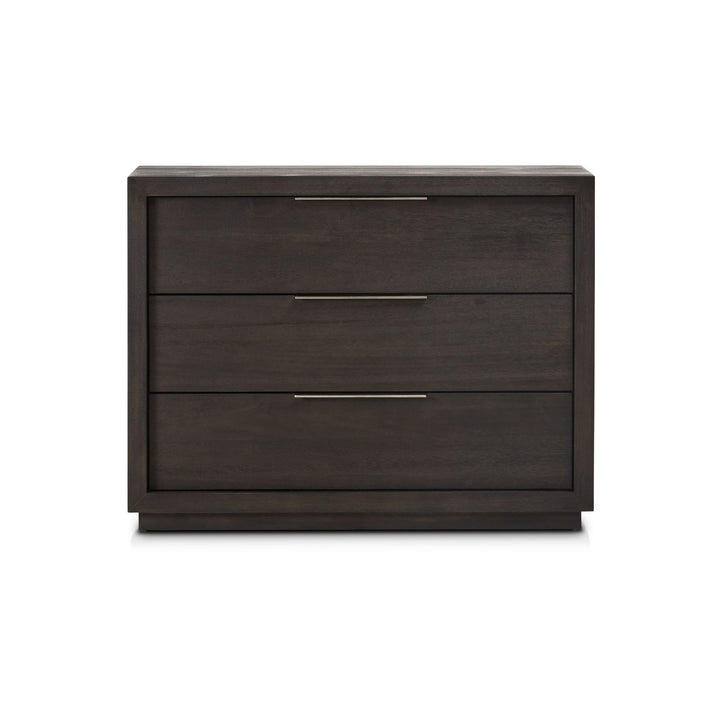Modus Furniture Azu584Ba Oxford 3 Drawer Nightstand In Basalt Grey 2024