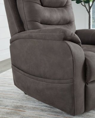 Snowfield Power Lift Recliner - Dark Gray Power Lift Recliner modern furniture Contempo Furniture