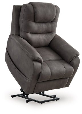 Snowfield Power Lift Recliner - Dark Gray Power Lift Recliner modern furniture Contempo Furniture