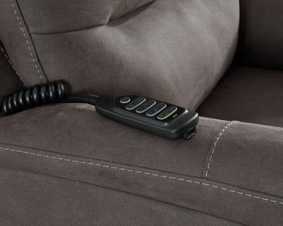 Snowfield Power Lift Recliner - Dark Gray Power Lift Recliner modern furniture Contempo Furniture