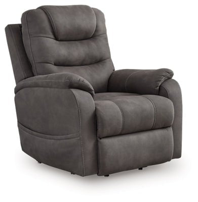 Snowfield Power Lift Recliner - Dark Gray Power Lift Recliner modern furniture Contempo Furniture